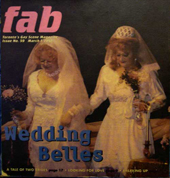Fab Magazine cover 1997 in double bride ceremony with Roxy